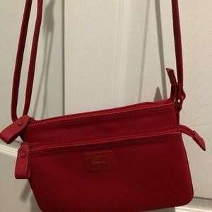 Lacoste  !!! Flat crossover bag
